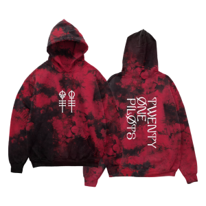 Keys Red Wash Hoodie