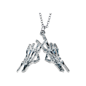 Skeleton Hands Necklace
